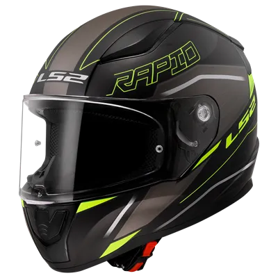 LS2 FF353 Rapid II Rokku Svart/Gul