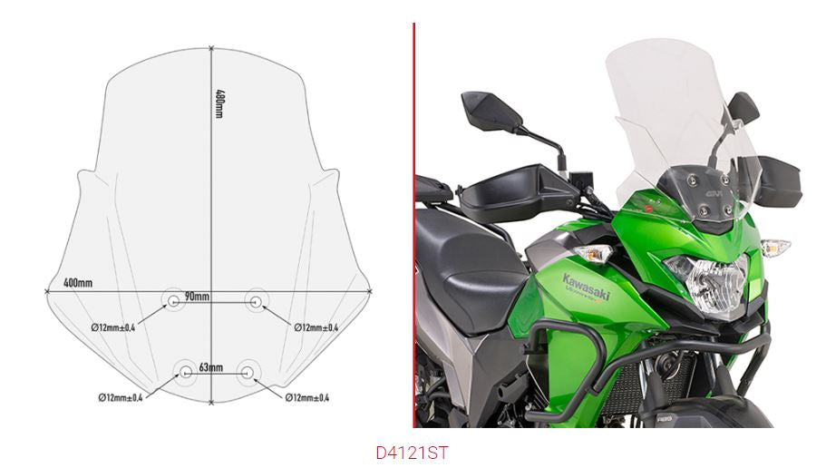 Givi vindruta Versys-X 300 17-