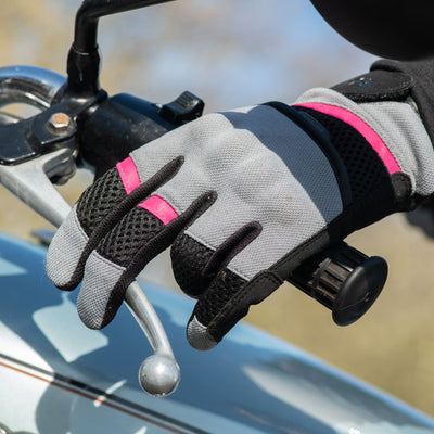 Oxford Brisbane Dam Mc handske Grey/Pink/Black