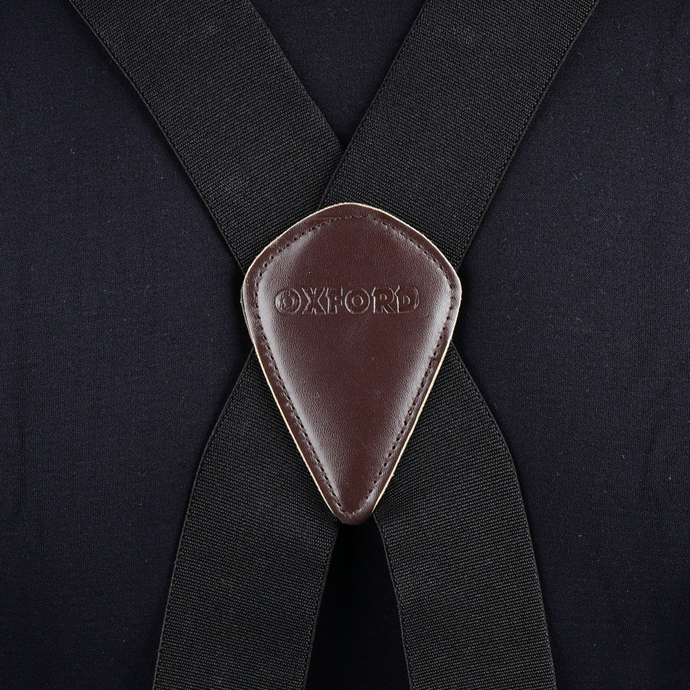 Oxford Hängslen Elastiska Med Brett Band Svart