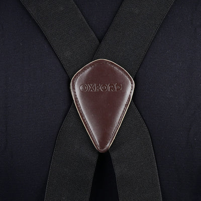 Oxford Hängslen Elastiska Med Brett Band Svart