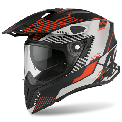 Airoh Commander Adventurehjälm  Boost orange matt