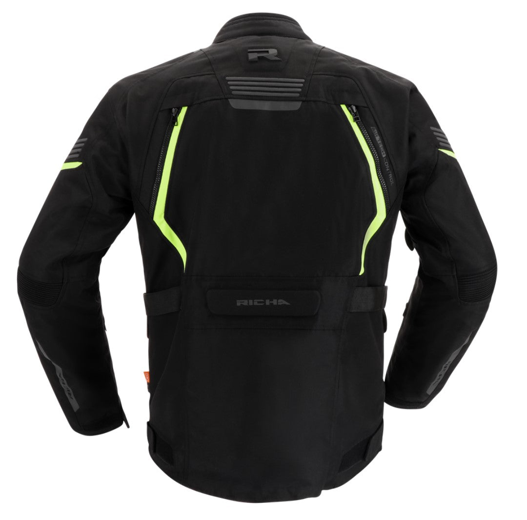 Richa Phantom 3 Jacket Black/Fluo Yellow