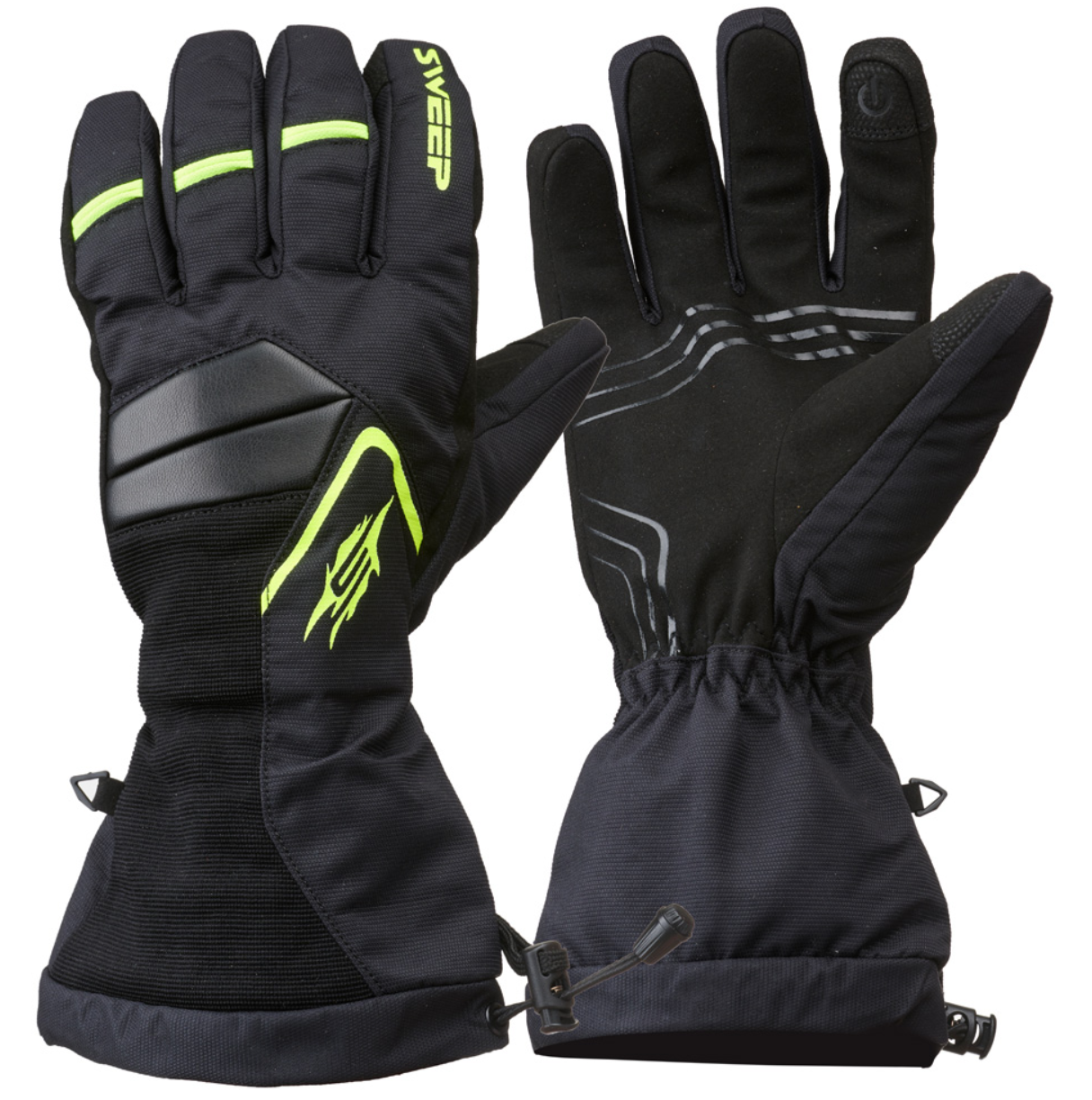 Sweep Scout Snöskoter Handske Svart/Gul