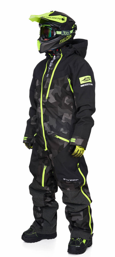 Sweep Peak Insulated Snöskoteroverall Svart/Camo/Gul