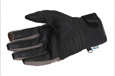 Lindstrands Mc Handske Nyhusen Svart/grå