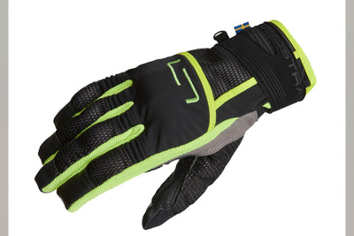 Lindstrands Mc Handske Nyhusen Svart/gul