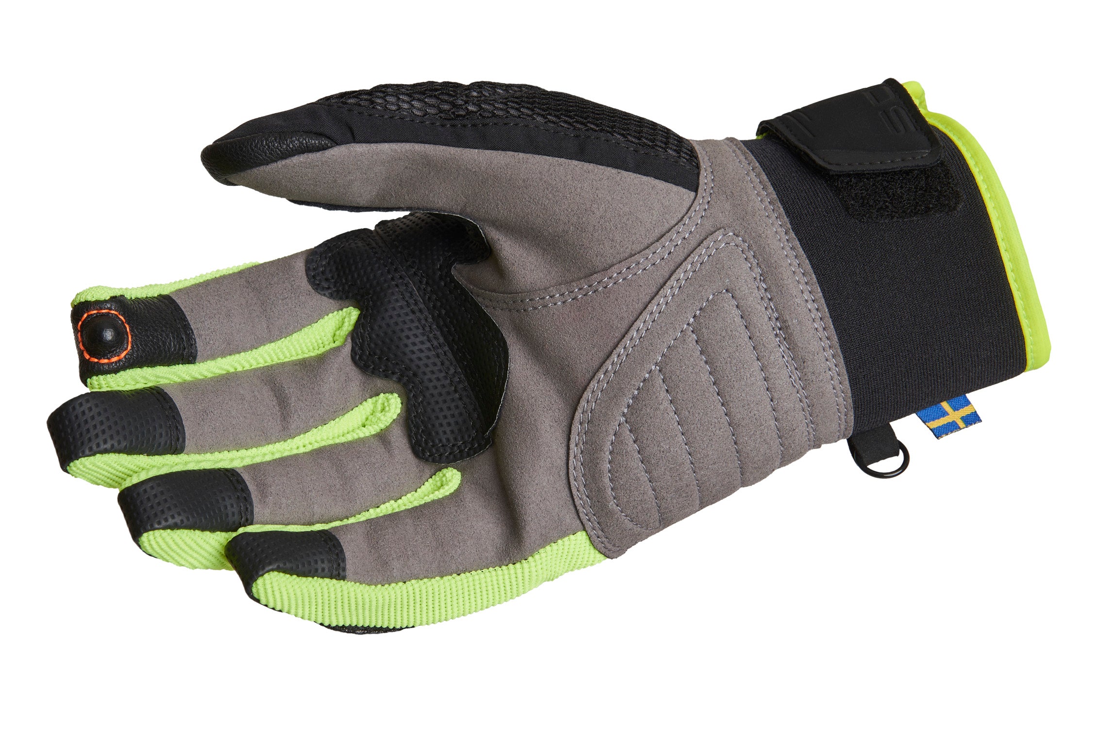 Lindstrands Mc Handske Nyhusen Svart/gul