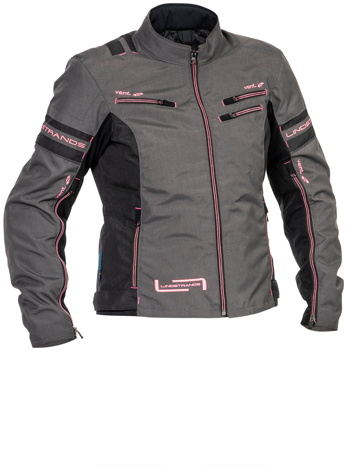 Lindstrands Textiljacka Liden Dam Grå/Rosa