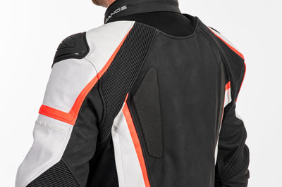 Lindstrands Skinnjacka Sanden Svart/vit