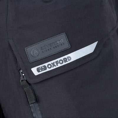 Oxford Mc-Byxa Mondial 2.0 MS Pant Tech Svart Kort