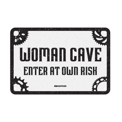 Oxford Skylt i plåt - WOMAN CAVE