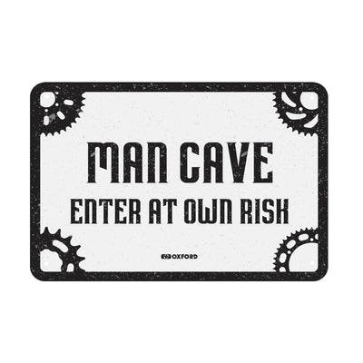 Oxford Skylt i plåt - MAN CAVE