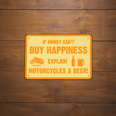Oxford Skylt i plåt - BUY HAPPINESS