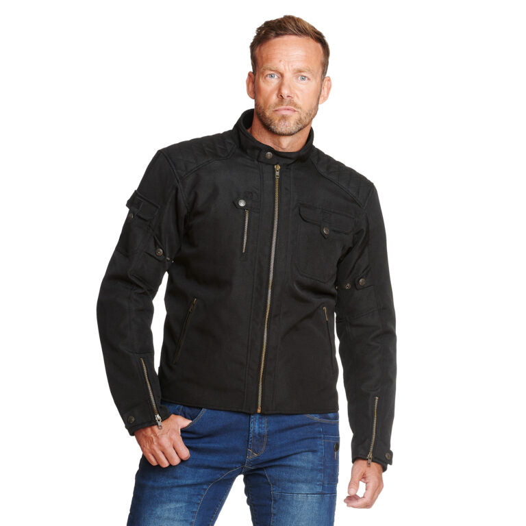 Sweep Hillbilly Motorcycle Jacket Classic Black Men