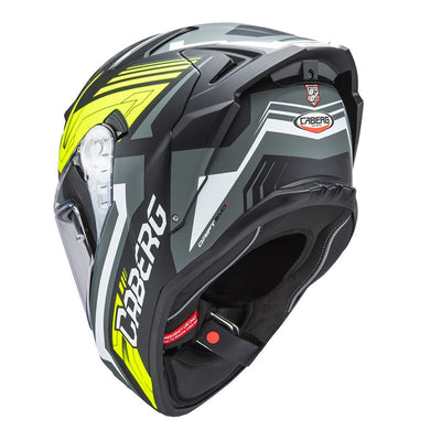 CABERG Mc Hjälm DRIFT EVO II Horizon Jarama Matt Svart/Grå/Neongul