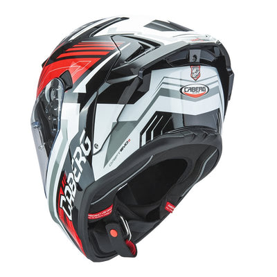 CABERG Mc Hjälm DRIFT EVO II Horizon Jarama Svart/Röd/Vit