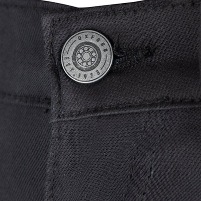 Oxford Oa Waxed Mc Jeans för Dam Svart Standard längd