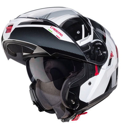 CABERG MC HJÄLM LEVO X  MANTA VIT/ANTRACIT/SVART/RÖD