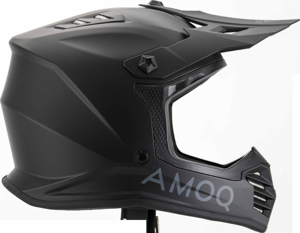 AMOQ Meteor V2 JNR MX hjälm Blackout