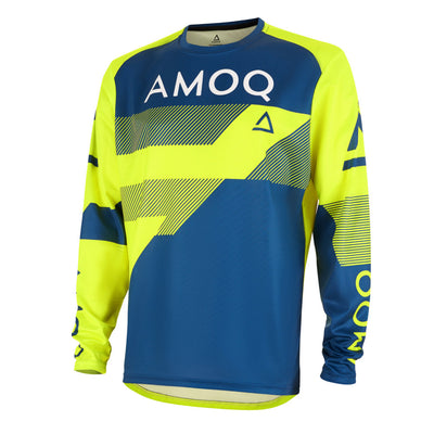 AMOQ Ascent Strive V2 Crosskoter Tröja Gul-Mörkblå