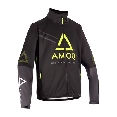 AMOQ Apex Racing Skoterjacka Svart/Grå/Hivis