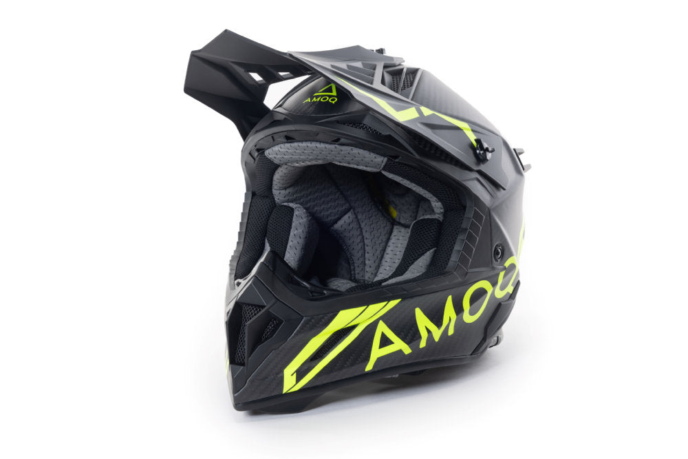 AMOQ Friction MIPS Carbon Hjälm Svart/HiVis