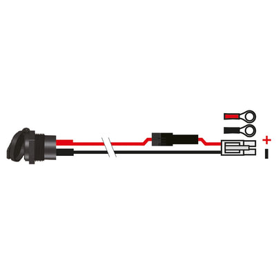 Oxford 12V uttag SAE/Din socket&10A fused loom