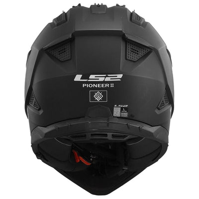 LS2 MX702 Pioneer II Mc Hjälm Adventure Mattsvart