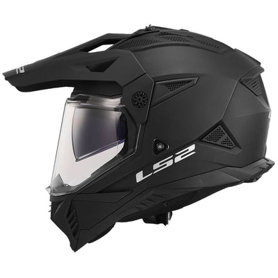 LS2 MX702 Pioneer II Mc Hjälm Adventure Mattsvart