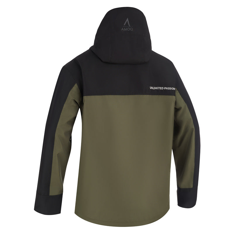 AMOQ Dynamic Jacka Fodrad Svart/Militärgrön/Hivis