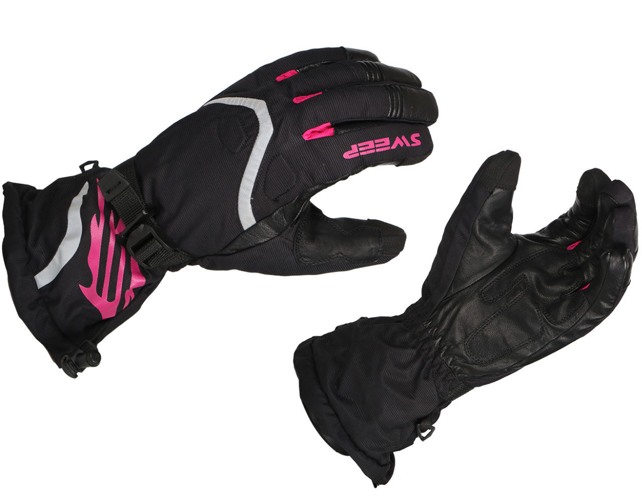 Sweep Recon Dam Snöskoter Handske Svart/Rosa