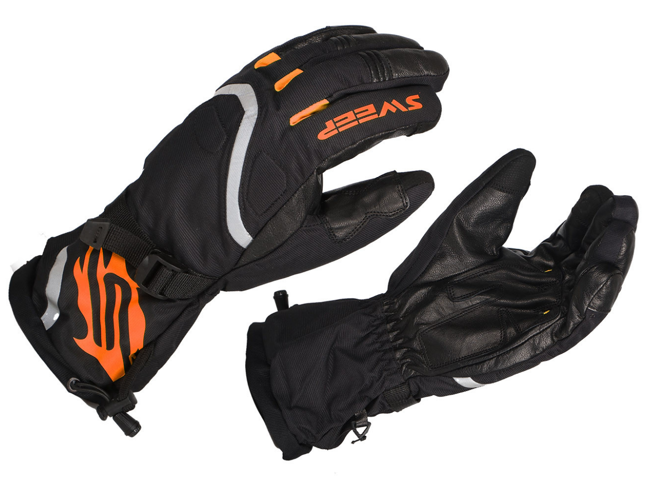Sweep Recon Snöskoter Handske Svart/Orange