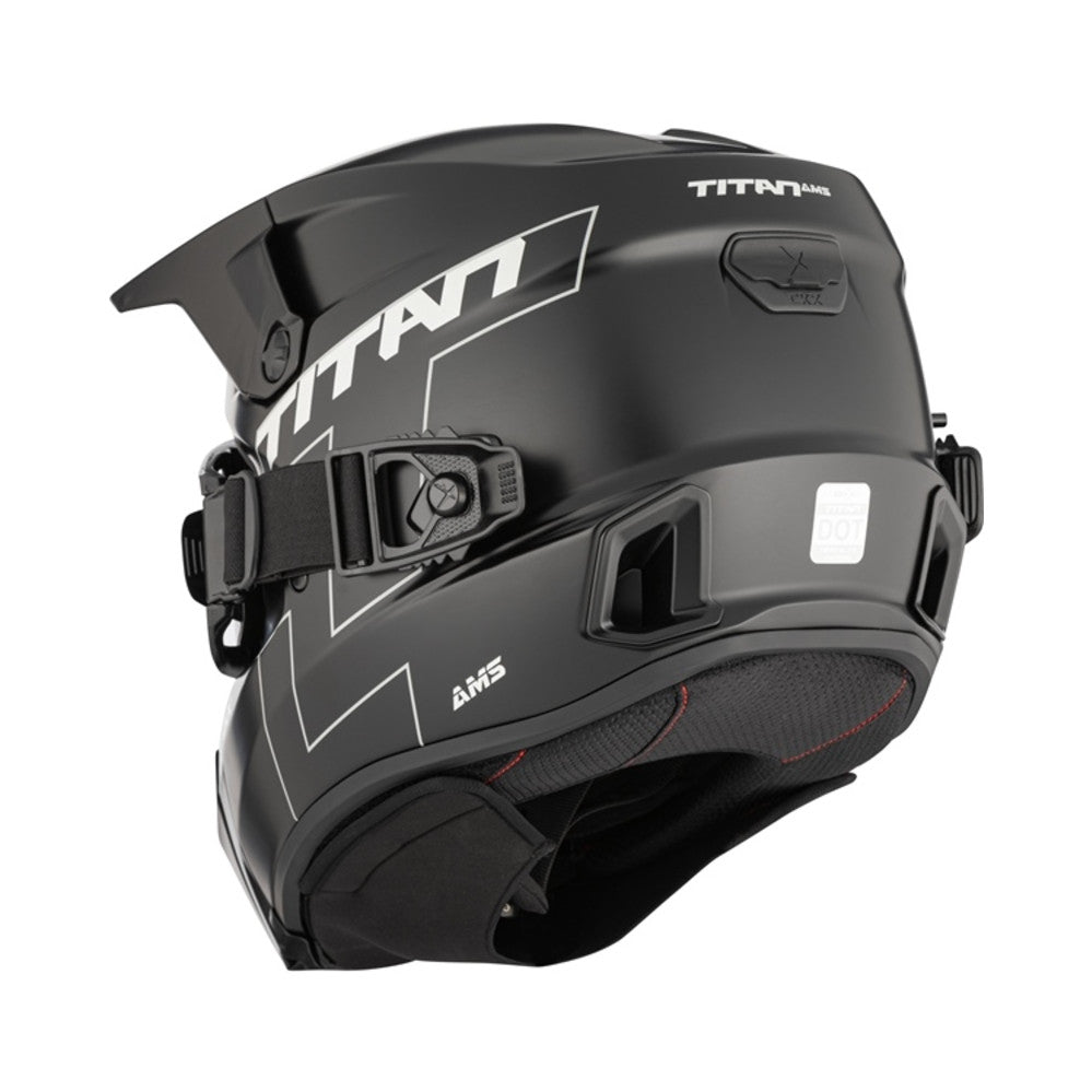 CKX Hjälm Titan AMS Matt Svart + Brillor