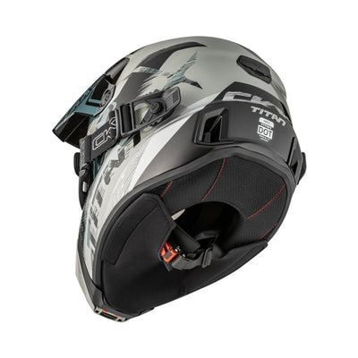CKX Hjälm Titan AMS Concordia Grå Glansig + Brillor