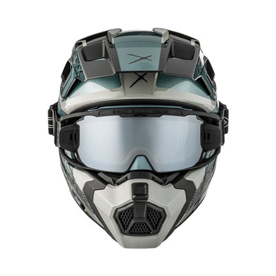 CKX Hjälm Titan AMS Concordia Grå Glansig + Brillor