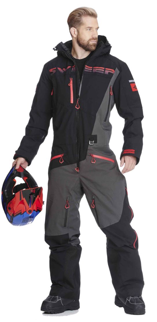 Sweep Skoteroverall Gravity Svart/Röd