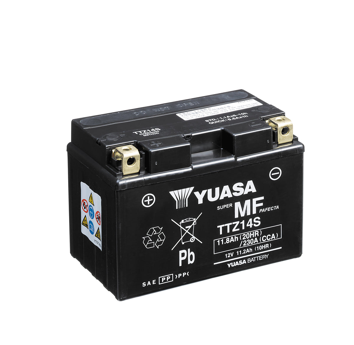 Yuasa Batteri TTZ14S(WC) fylld med syra
