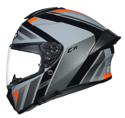 HJC Helmet C71 Faber Grå/Orange/Svart MC7