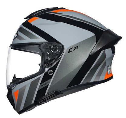 HJC Helmet C71 Faber Grå/Orange/Svart MC7