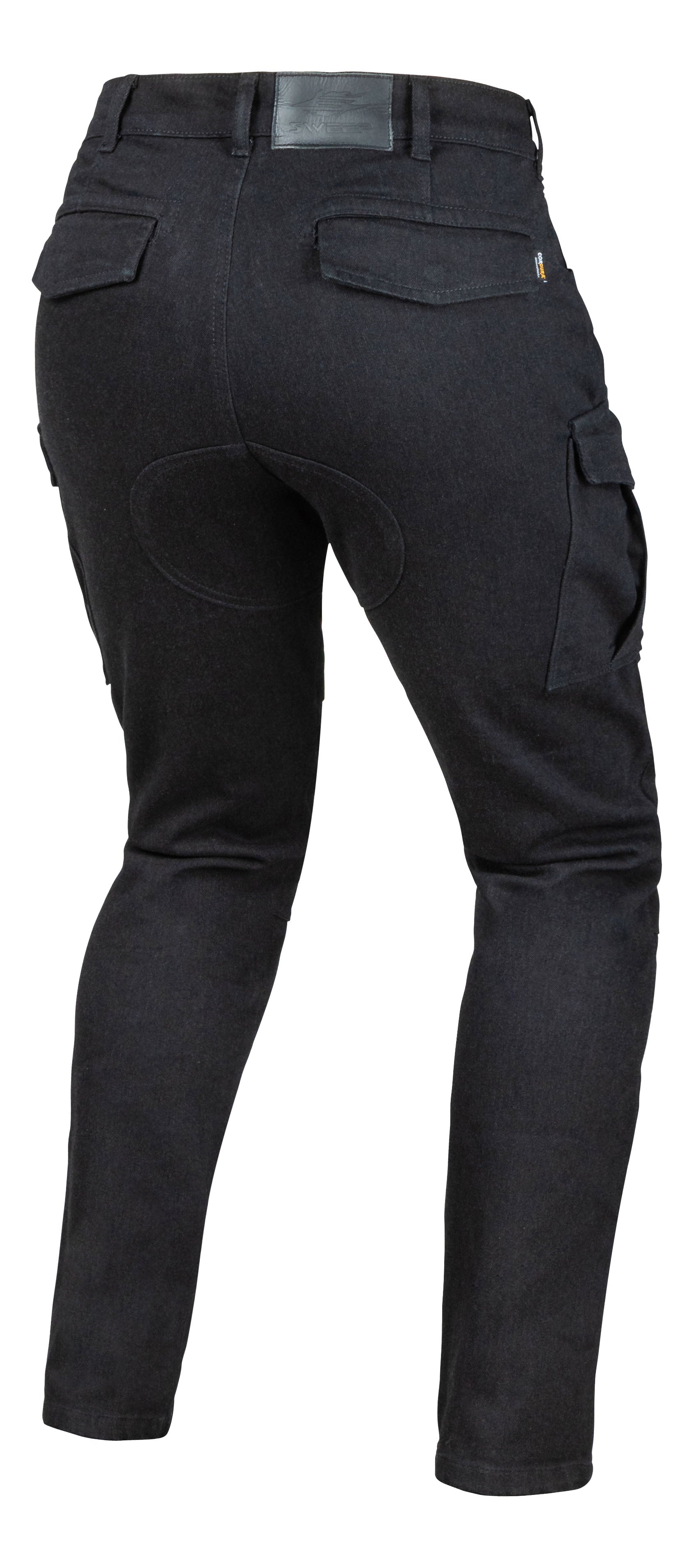Sweep Eagle Cargo MC-jeans svart dam bakifrån