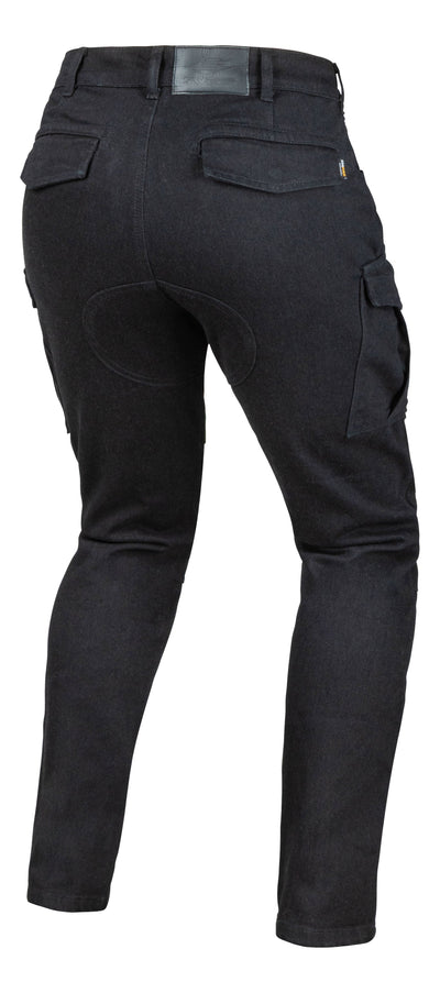 Sweep Eagle Cargo MC-jeans svart dam bakifrån
