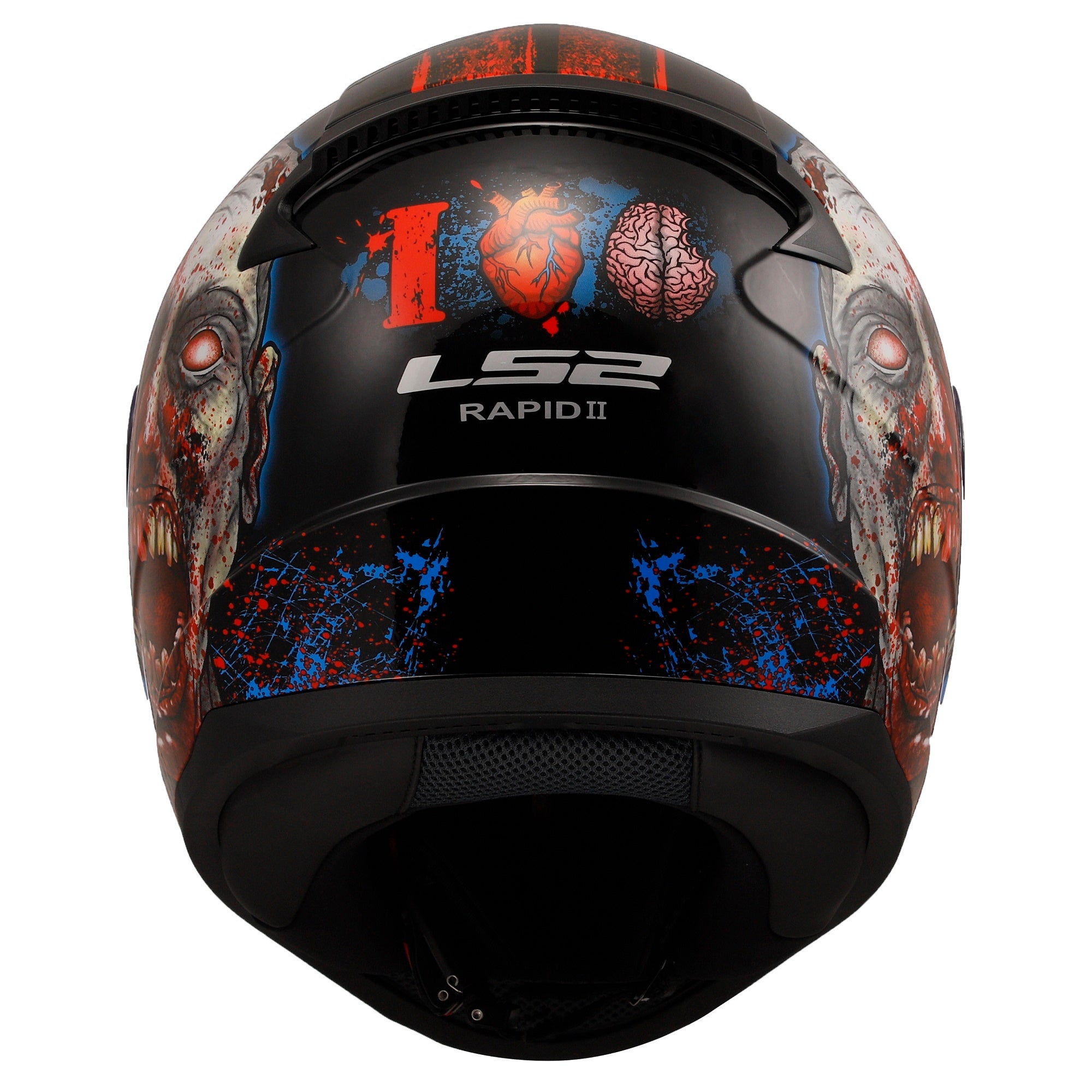 LS2 FF353 Rapid II Zombie Svart/Röd