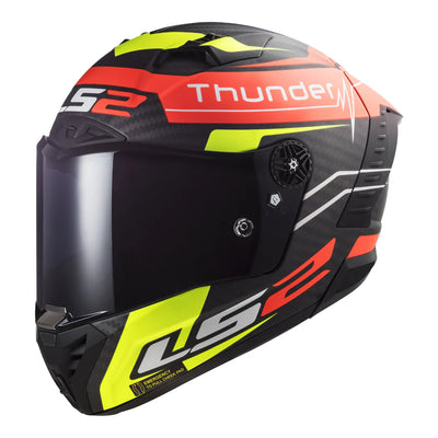 LS2 FF805 Thunder Carbon Attack Matt Röd/Gul