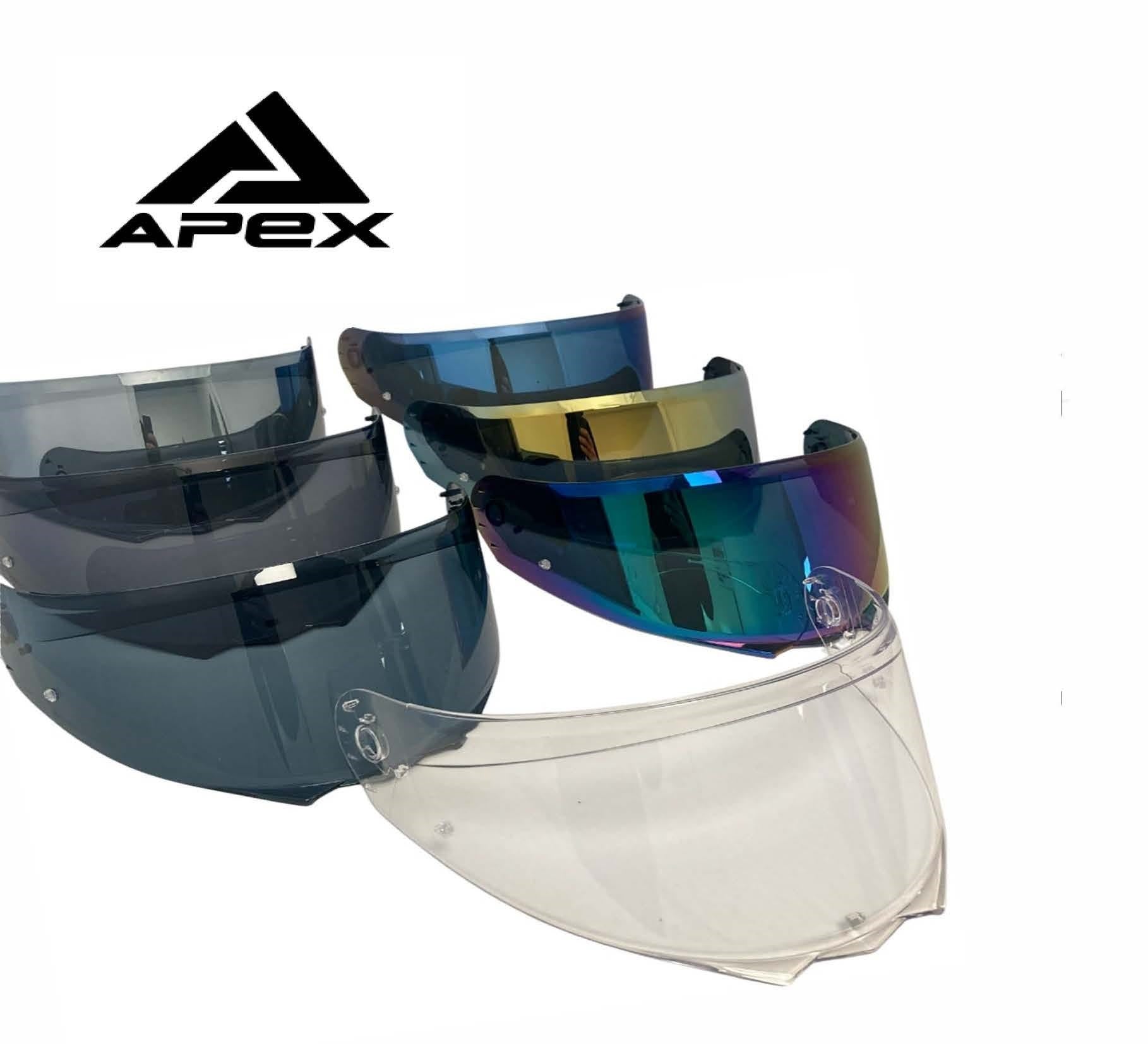 Apex AMOQ FI200 iridiumvisir Pinlock-ready
