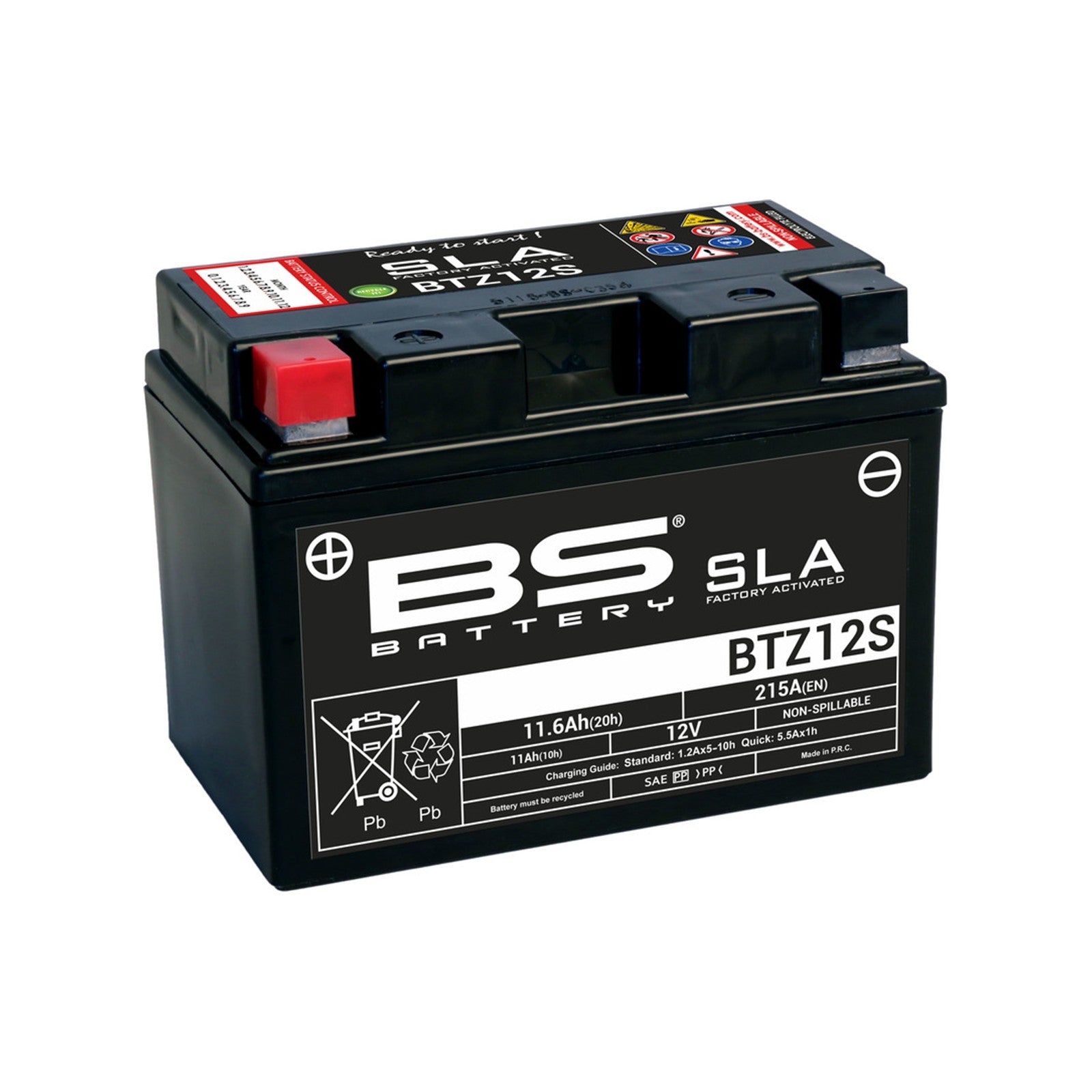 BS Battery BTZ12S AGM MC-batteri 12V 11,6Ah