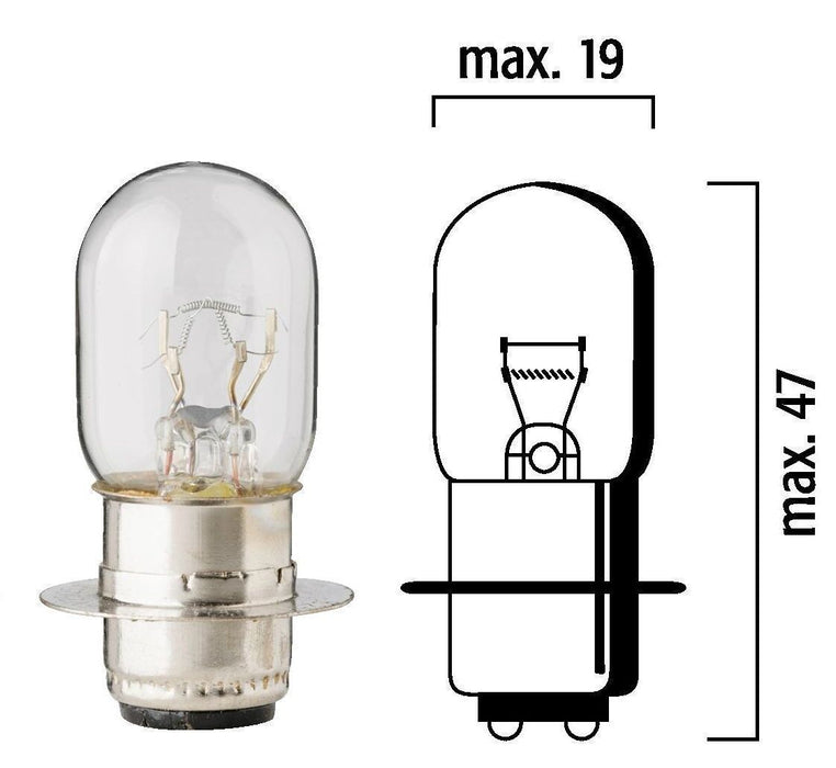Flösser glödlampa 12V 25/25W med sockel P15d-25-1