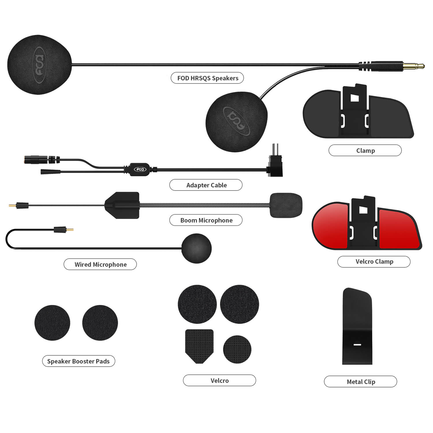 Fodsports FX7 MC Intercom Mesh Singelpack