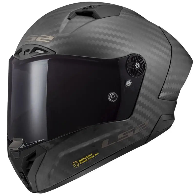 LS2 FF805 Thunder Carbon Gp Pro FIM Mattsvart