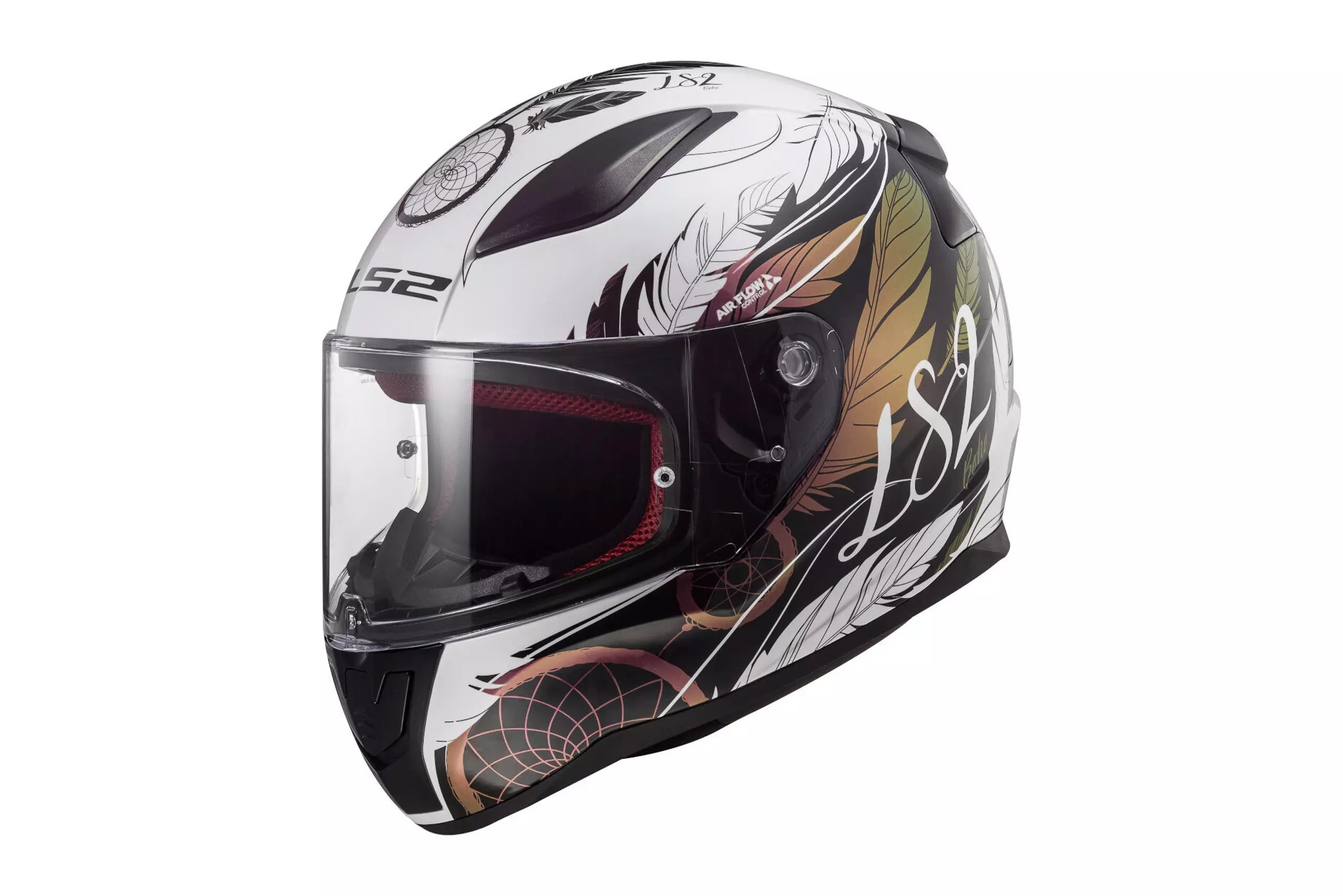 LS2 FF353 Rapid II Boho Vit/Svart/Rosa
